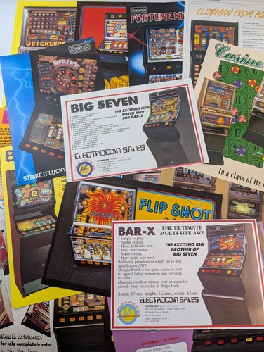 Vintage fruit machine flyers - vintage,
