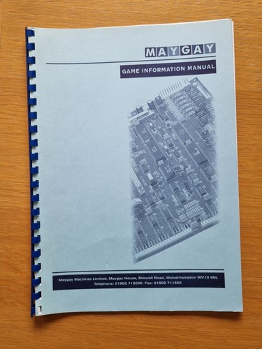 Manual for maygay - for, kong